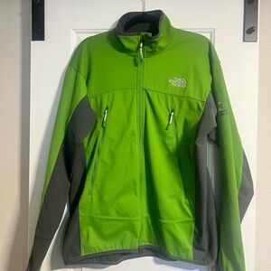 The North Face Vibrant Green and Charcoal Jacket